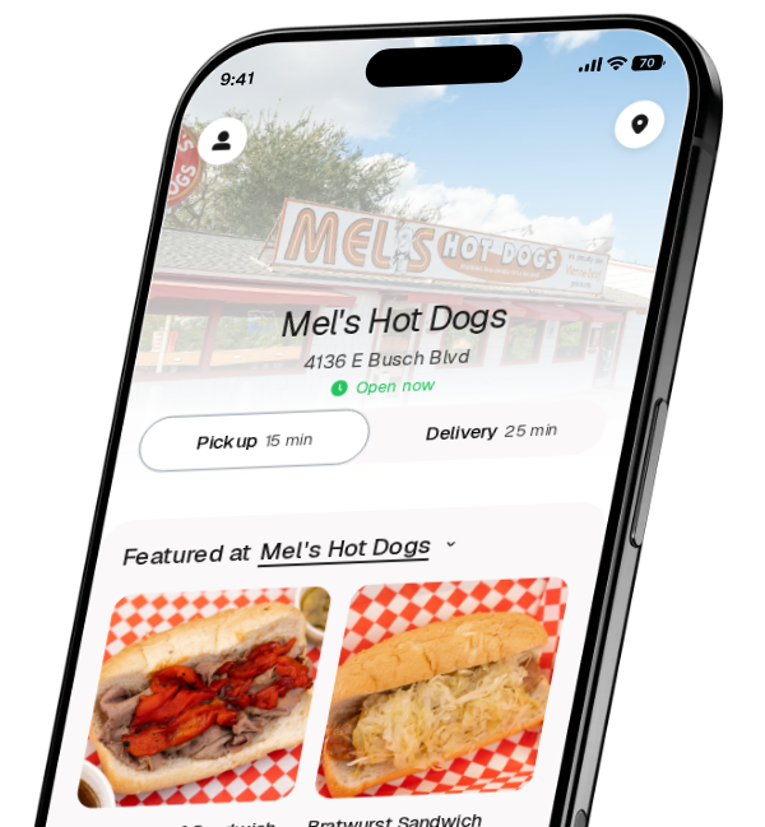Mel's Hot Dogs app preview