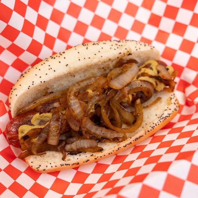 Polish Sausage Hot Dog.