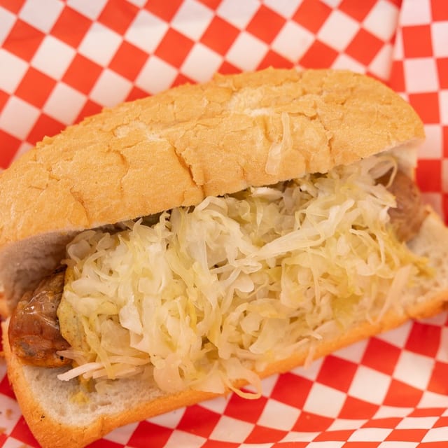 Bratwurst Sandwich.