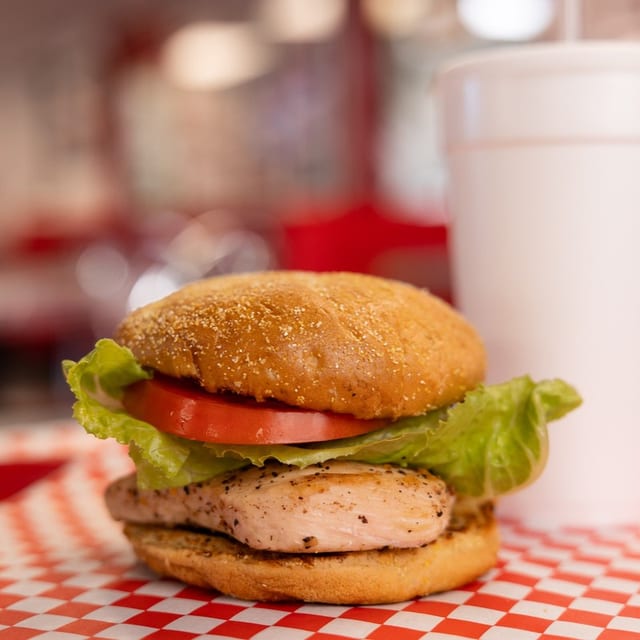 Char-Broiled Chicken Sandwich.
